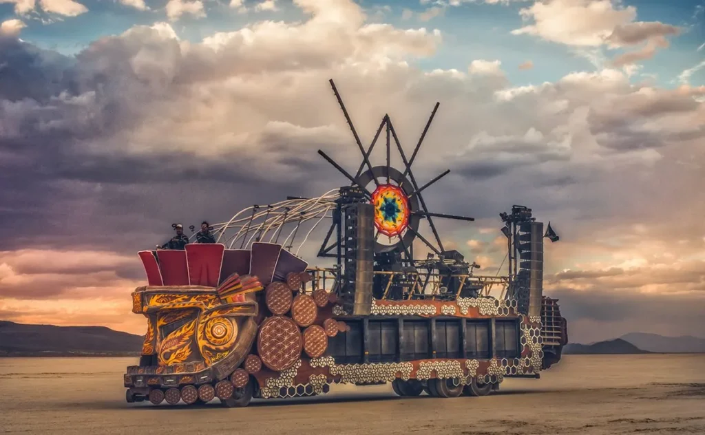mayan warrior caminon en burning man