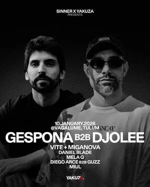 YAKUZA x SINNER PRESENT GESPONA B2B DJOLEE